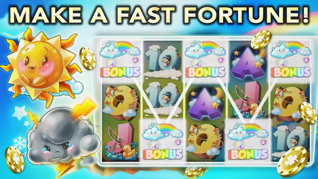Fast Fortune Slots Games Spin [МОД: Меню, Бесконечные монеты и Открытые уровни] Screenshot 5