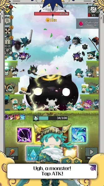 Tap Dragon: Little Knight Luna (Тап Драгон) [МОД: Бесконечные деньги, Монеты и Мега MOD] Screenshot 4
