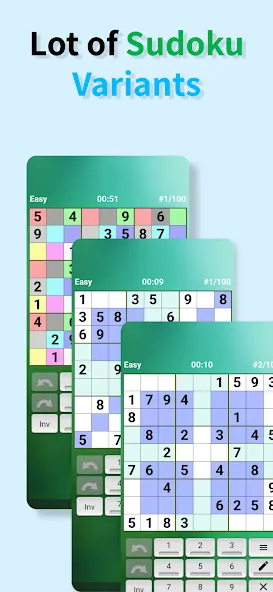Sudoku offline (Судоку оффлайн) [МОД: Бесконечные деньги, Монеты и Мега MOD] Screenshot 2
