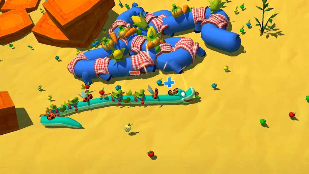 Snake Rivals - Fun Snake Game (Снейк Ривалс) [МОД: Все открыто, Дополнительные деньги и Меню MOD] Screenshot 2
