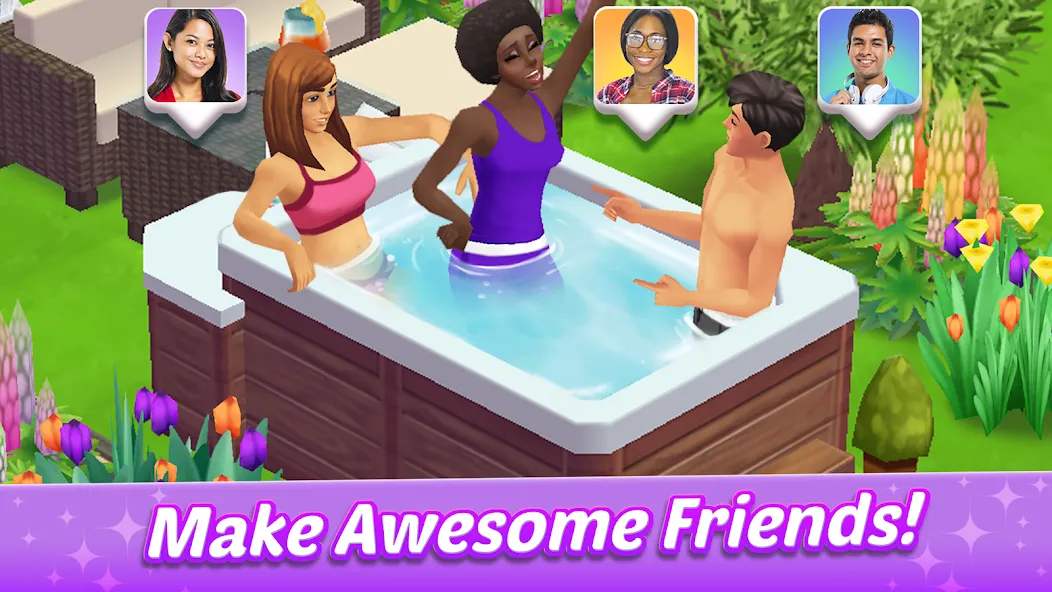 Home Street - Dream House Sim [МОД: Деньги, Монеты и Меню MOD] Screenshot 4