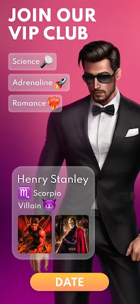 Love Sparks: Dating Sim (Лав Спаркс) [МОД: Меню, Бесконечные монеты и Открытые уровни] Screenshot 1