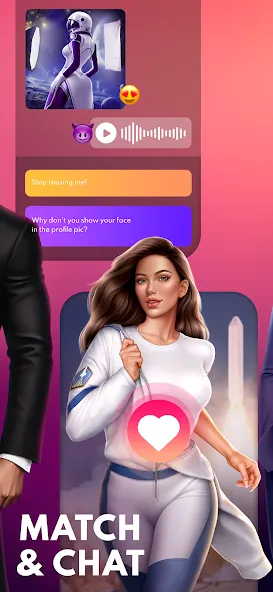 Love Sparks: Dating Sim (Лав Спаркс) [МОД: Меню, Бесконечные монеты и Открытые уровни] Screenshot 2