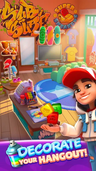 Subway Surfers Blast (Сабвей Серферс Бласт) [МОД: Все открыто, Дополнительные деньги и Меню MOD] Screenshot 1