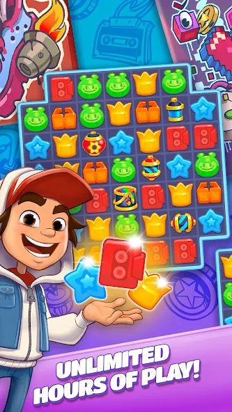 Subway Surfers Match (Сабвей Серферс Матч) [МОД: Деньги, Монеты и Меню MOD] Screenshot 5