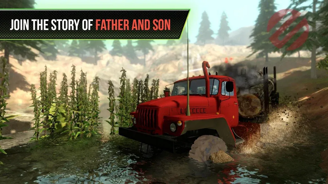 Truck Simulator OffRoad 4 [МОД: Меню, Бесконечные монеты и Открытые уровни] Screenshot 1