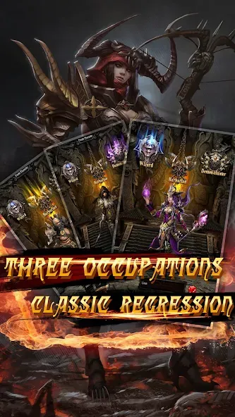 Dark God of War：Idle AFK RPG [МОД: Меню, Бесконечные монеты и Открытые уровни] Screenshot 2