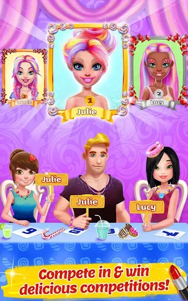 Candy Makeup Beauty Game [МОД: Много монет, Открытые уровни и Мега MOD] Screenshot 4