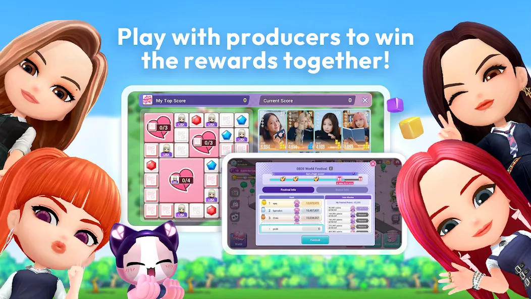 BLACKPINK THE GAME (БЛЭКПИНК ЗЕ ГЕЙМ) [МОД: Много денег, Монет и Все открыто] Screenshot 1