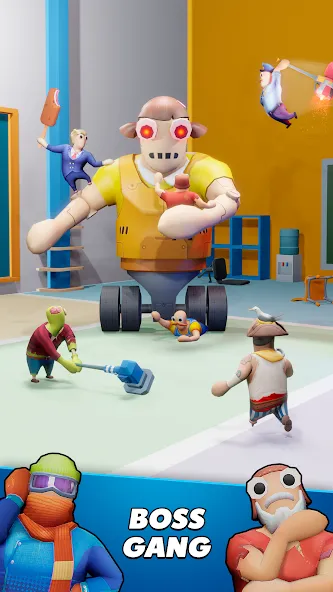 Gang Battle Party: Animals 3D [МОД: Меню, Бесконечные монеты и Открытые уровни] Screenshot 3
