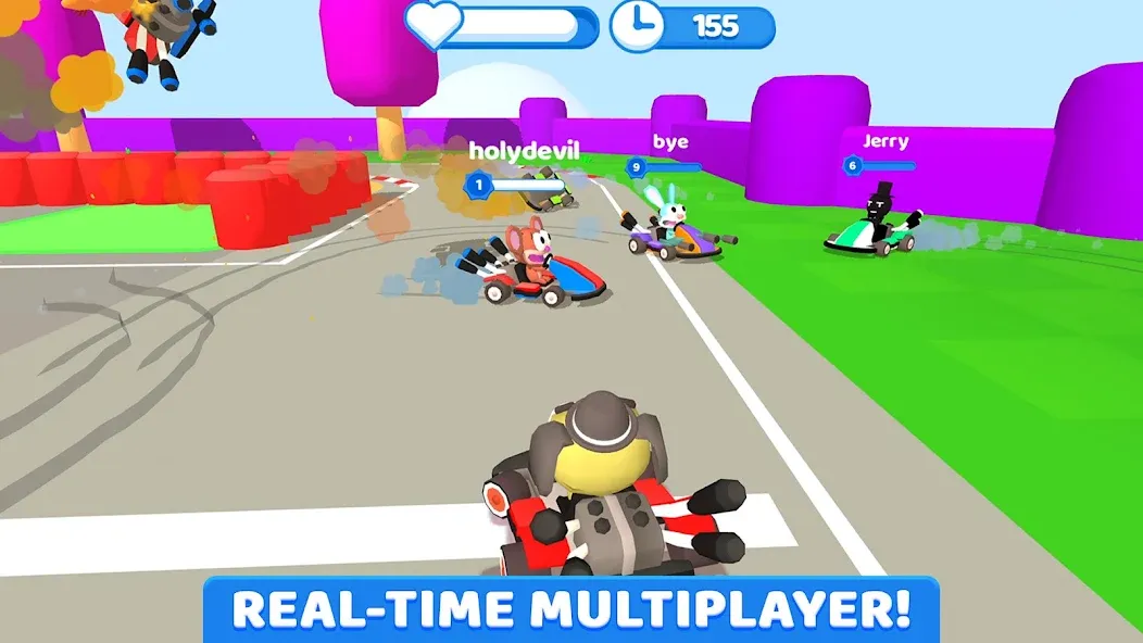 SmashKarts.io [МОД: Меню, Бесконечные монеты и Открытые уровни] Screenshot 1