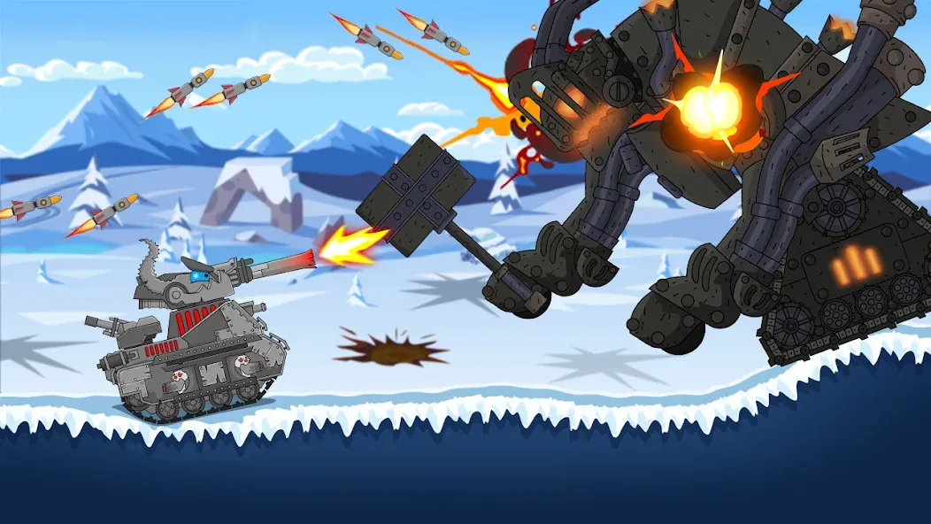 Tank Combat: War Battle (Танковый бой) [МОД: Бесконечные деньги, Монеты и Мега MOD] Screenshot 5