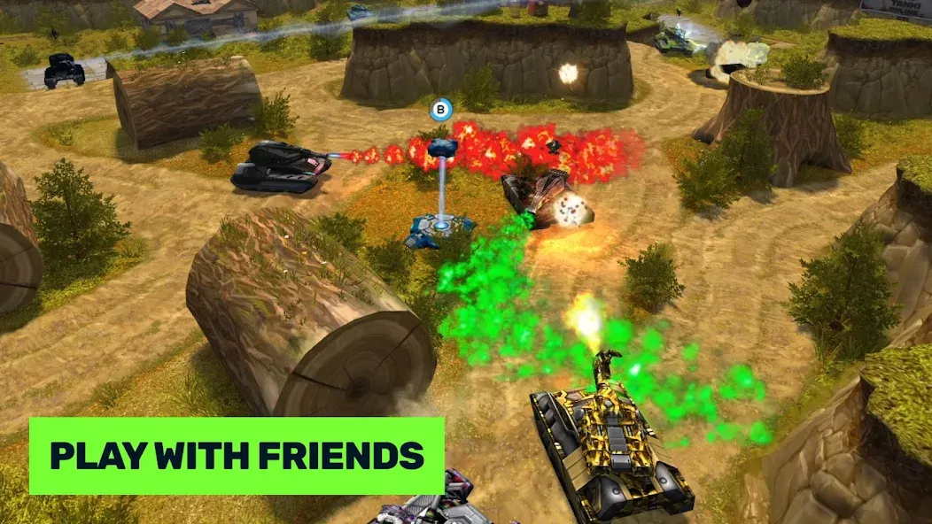 Tanki Online [МОД: Меню, Бесконечные монеты и Открытые уровни] Screenshot 3