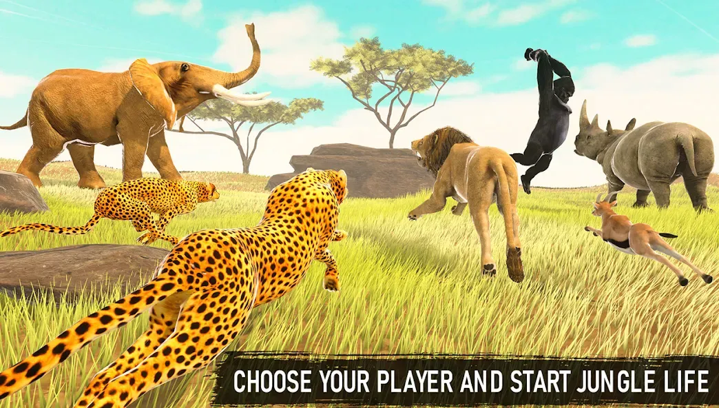 Savanna Safari: Land of Beasts (Саванна игра выживания животных) [МОД: Деньги, Монеты и Меню MOD] Screenshot 3