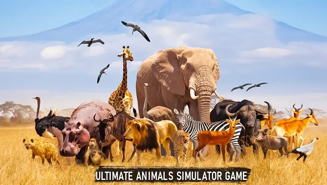Savanna Safari: Land of Beasts (Саванна игра выживания животных) [МОД: Деньги, Монеты и Меню MOD] Screenshot 5