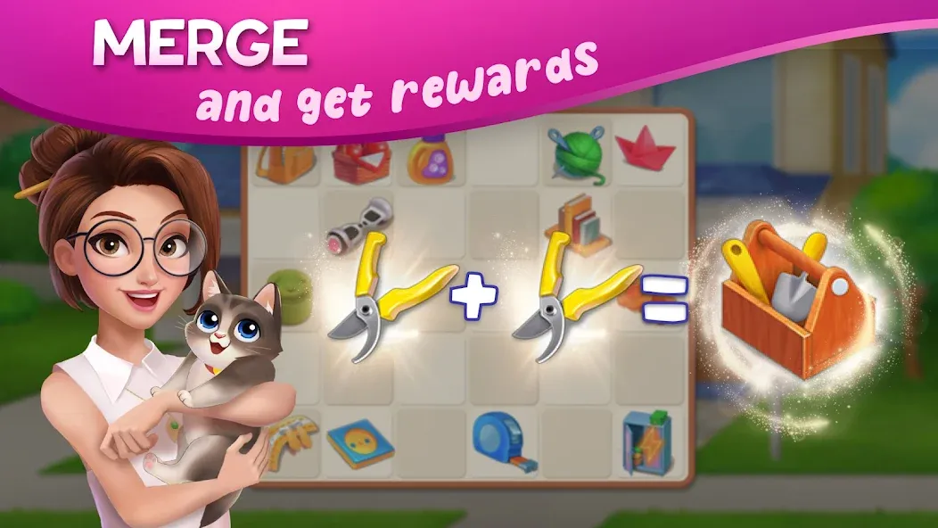 DesignVille: Merge & Story [МОД: Бесконечные деньги, Монеты и Мега MOD] Screenshot 4