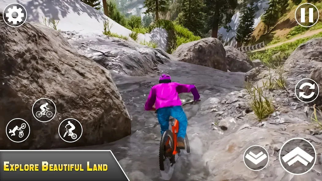BMX Bicycle Games Offroad Bike [МОД: Бесконечные деньги, Монеты и Мега MOD] Screenshot 1