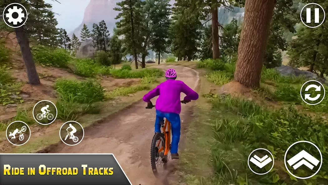 BMX Bicycle Games Offroad Bike [МОД: Бесконечные деньги, Монеты и Мега MOD] Screenshot 2
