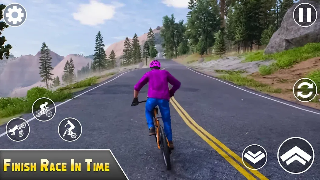 BMX Bicycle Games Offroad Bike [МОД: Бесконечные деньги, Монеты и Мега MOD] Screenshot 3