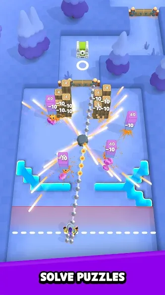 Pinbo Quest (Пинбо Квест) [МОД: Меню, Бесконечные монеты и Открытые уровни] Screenshot 2