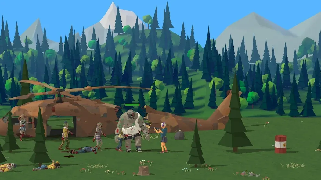 Zombie Forest 3: Underground (Зомби лес 3) [МОД: Меню, Бесконечные монеты и Открытые уровни] Screenshot 3