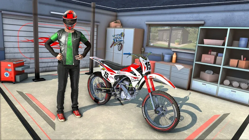Bike Stunt Race Tricks Master [МОД: Много монет, Открытые уровни и Мега MOD] Screenshot 2
