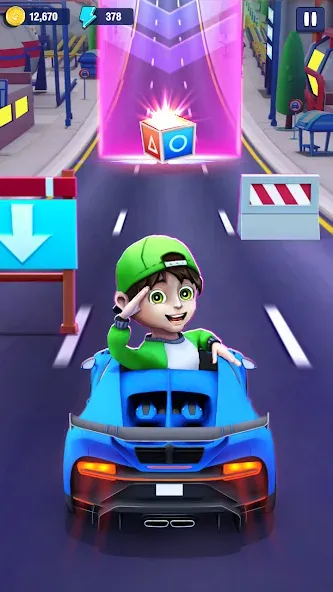 Mini Car Runner - Racing Games (Мини Кар Раннер) [МОД: Много монет, Открытые уровни и Мега MOD] Screenshot 2