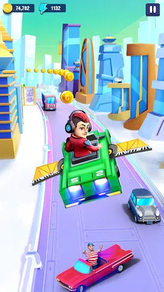 Mini Car Runner - Racing Games (Мини Кар Раннер) [МОД: Много монет, Открытые уровни и Мега MOD] Screenshot 3