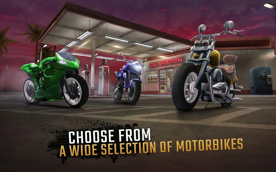 Moto Rider GO: Highway Traffic (Мото Райдер ГО) [МОД: Меню, Бесконечные монеты и Открытые уровни] Screenshot 2