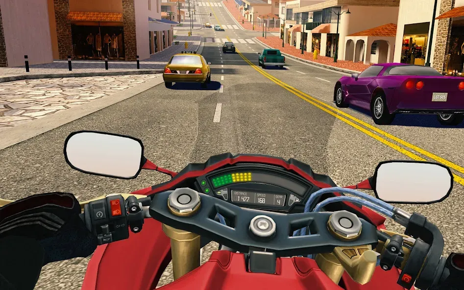 Moto Rider GO: Highway Traffic (Мото Райдер ГО) [МОД: Меню, Бесконечные монеты и Открытые уровни] Screenshot 3