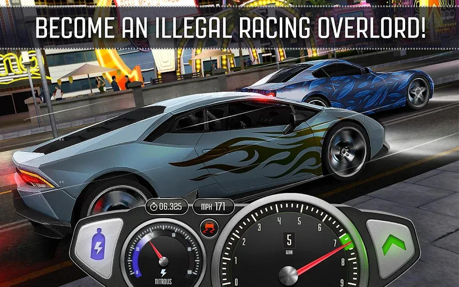 TopSpeed: Drag & Fast Racing (Топ Спид) [МОД: Бесконечные деньги, Монеты и Мега MOD] Screenshot 4