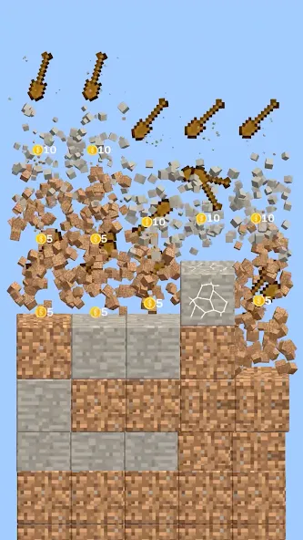 Merge Miners (Мерж Майнерс) [МОД: Меню, Бесконечные монеты и Открытые уровни] Screenshot 4