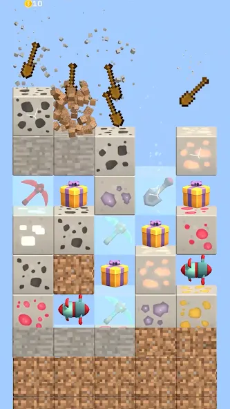 Merge Miners (Мерж Майнерс) [МОД: Меню, Бесконечные монеты и Открытые уровни] Screenshot 5