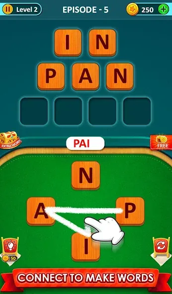 Word Game 2024 - Word Connect (Ворд Гейм 2023) [МОД: Много денег, Монет и Все открыто] Screenshot 1