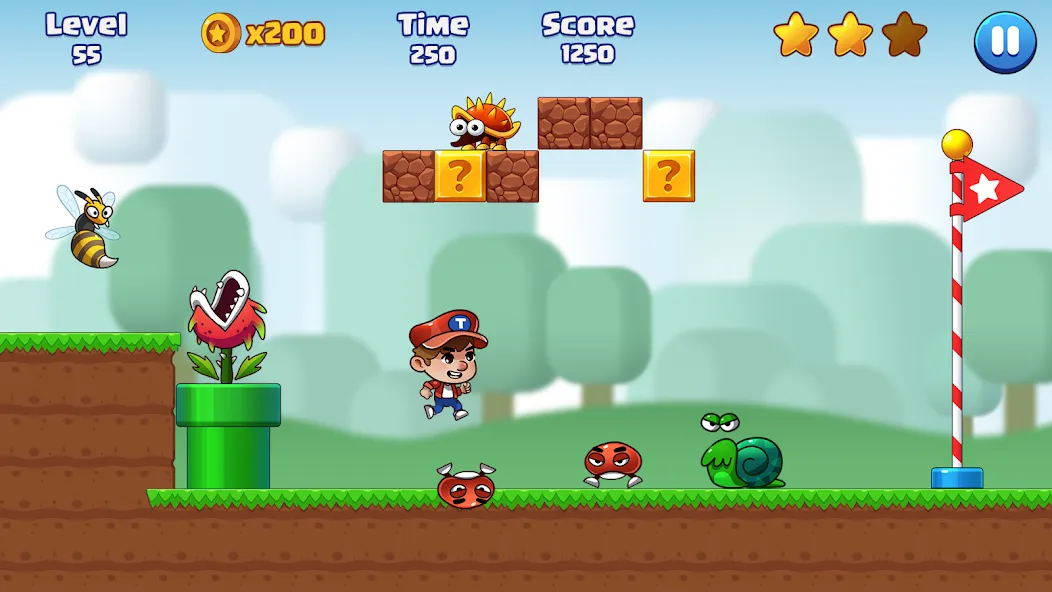Super Bill World-Fun Adventure (Супер Билл Мир) [МОД: Деньги, Монеты и Меню MOD] Screenshot 1