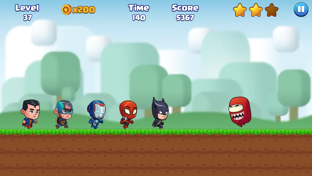 Super Bill World-Fun Adventure (Супер Билл Мир) [МОД: Деньги, Монеты и Меню MOD] Screenshot 2