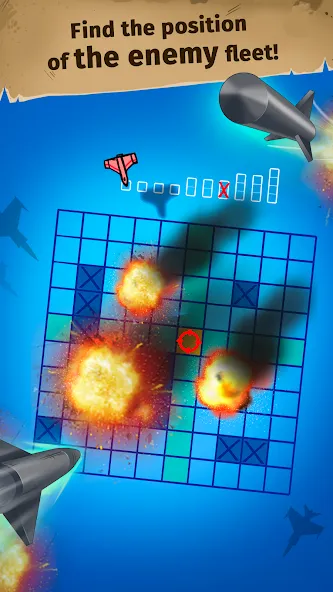 Sink the Fleet - Sea War [МОД: Все открыто, Дополнительные деньги и Меню MOD] Screenshot 2