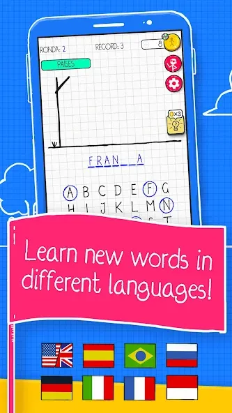 Hangman [МОД: Деньги, Монеты и Меню MOD] Screenshot 2