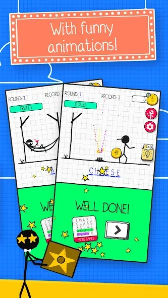 Hangman [МОД: Деньги, Монеты и Меню MOD] Screenshot 3