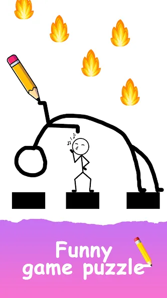 Save The Stick: Draw 2 Save (эйв Зе Стикман) [МОД: Бесконечные деньги, Монеты и Мега MOD] Screenshot 3