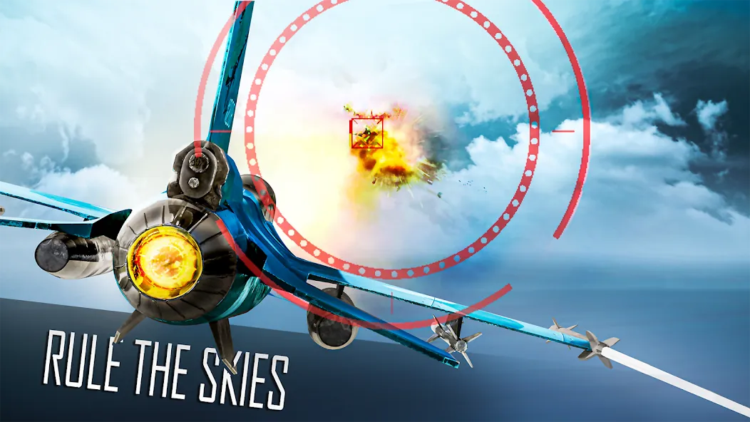 Jet Fighter: Sky Combat 3D (Джет Файтер) [МОД: Много монет, Открытые уровни и Мега MOD] Screenshot 2
