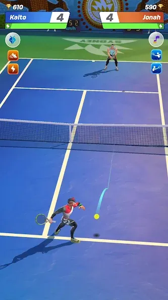 Tennis Clash: Multiplayer Game (Теннис Клаш) [МОД: Много денег, Монет и Все открыто] Screenshot 1