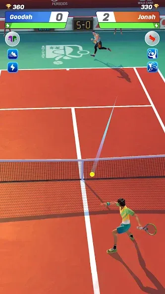 Tennis Clash: Multiplayer Game (Теннис Клаш) [МОД: Много денег, Монет и Все открыто] Screenshot 2