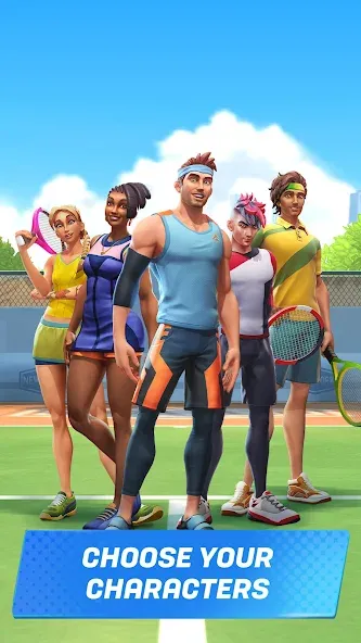 Tennis Clash: Multiplayer Game (Теннис Клаш) [МОД: Много денег, Монет и Все открыто] Screenshot 5