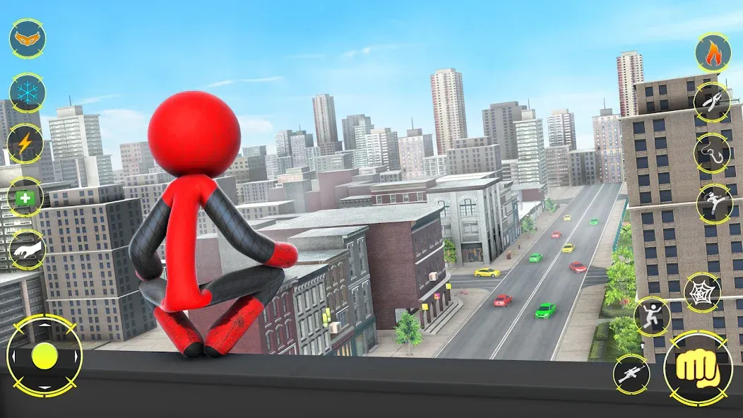 StickMan Rope Hero Spider Game (Стикмен Роуп Хиро Спайдер Гейм) [МОД: Деньги, Монеты и Меню MOD] Screenshot 5
