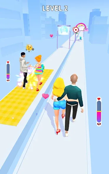 Bestie Breakup - Run for Love (Бести Брейкап) [МОД: Меню, Бесконечные монеты и Открытые уровни] Screenshot 3