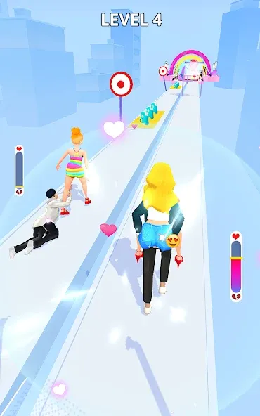 Bestie Breakup - Run for Love (Бести Брейкап) [МОД: Меню, Бесконечные монеты и Открытые уровни] Screenshot 4
