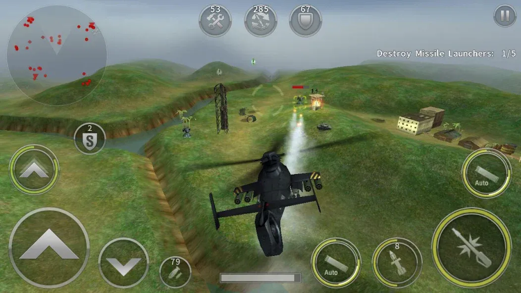 GUNSHIP BATTLE: Helicopter 3D [МОД: Много монет, Открытые уровни и Мега MOD] Screenshot 2