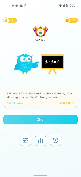 Chọn Đúng Sai [МОД: Много денег, Монет и Все открыто] Screenshot 1