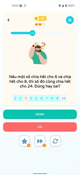 Chọn Đúng Sai [МОД: Много денег, Монет и Все открыто] Screenshot 2